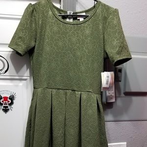 Dark green Lula roe Amelia dress